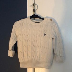 Baby boy’s Ralph Lauren cable knit sweater